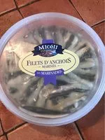 Mängden socker i Filet anchois marinés