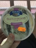 Mängden socker i Filets d'anchois à l'ail