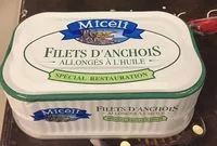 Mängden socker i Filets d'anchois