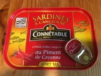 Mängden socker i Sardines à l'anciennes au piment de cayenne
