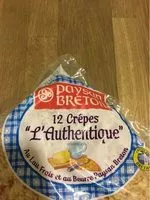Mängden socker i 12 Crepes "l'authentique"