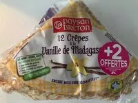 Mängden socker i Paysan Breton - 12+2 Crêpes à la Vanille de Madagascar
