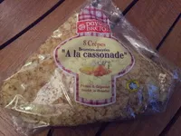 Mängden socker i Crêpes beurrées sucrées "à la cassonade"