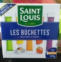 Mängden socker i Les bûchettes - Sucre blanc en poudre