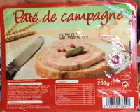Mängden socker i Pâté de campagne