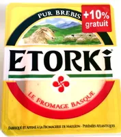 Mängden socker i Etorki ® (33% MG) + 10% gratuit