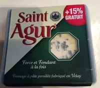 Mängden socker i Saint Agur (+15% gratuit)