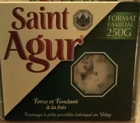 Mängden socker i Saint Agur (format familial) (33% MG)
