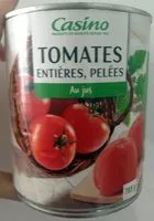 Mängden socker i Tomates entières pelées au jus