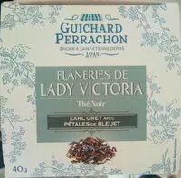 Mängden socker i Flâneries de Lady Victoria Thé noir Earl Grey avec pétales de bleuet