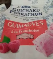 Mängden socker i Guimauves Framboise Sachet 160g Guichard Perrachon