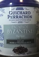 Mängden socker i Escapade byzantine Thé noir Parfumé Rose et Fruits des bois