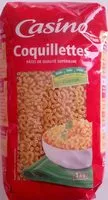 Mängden socker i Coquillettes - pâtes de qualité supérieure