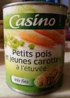 Mängden socker i Petits pois très fins et jeunes carottes à l'étuvée