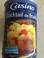 Mängden socker i Cocktail de Fruits au sirop léger