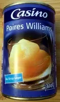 Mängden socker i Poires Williams au sirop léger