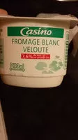 Mängden socker i Fromage blanc velouté 7,6% de mat. gr. sur produit fini