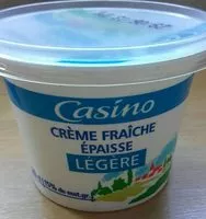Mängden socker i Crème fraîche épaisse légère  15% de mat. gr.
