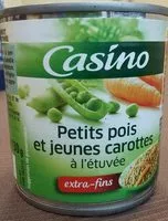 Mängden socker i Petits pois et jeunes carottes à l'étuvée extra fins