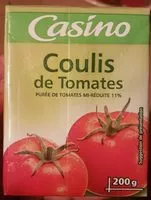 Mängden socker i Coulis de tomates