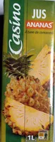 Mängden socker i Jus Ananas à base de concentré 1 litre