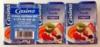 Mängden socker i Crème fluide légère - 12% de matières grasses