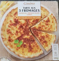 Mängden socker i Tarte aux 3 fromages - Emmental, fromage blanc, Comté