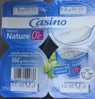 Mängden socker i Yaourt nature 0% mat. gr