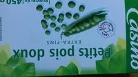Mängden socker i Petits pois extra - fins surgelés