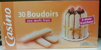 Mängden socker i 30 BOUDOIRS AUX OEUFS FRAIS