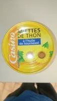 Mängden socker i Miettes de Thon a l´huile de tournesol