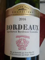 Mängden socker i Bordeaux 2016