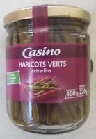 Mängden socker i Haricots verts extra-fins cueillis et rangés main
