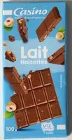 Mängden socker i Chocolat superieur au lait et aux noisettes