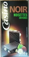 Mängden socker i Chocolat Noir Noisettes entières