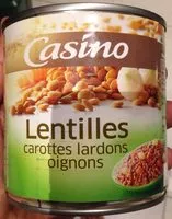 Mängden socker i Lentilles Carottes Lardons Oignons