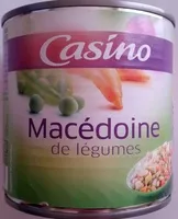 Mängden socker i Macédoine de légumes