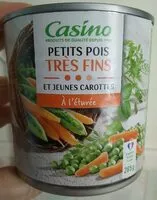 Mängden socker i Petits pois très fins et jeunes carottes à l'étuvée