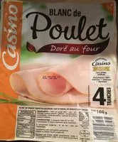 Mängden socker i Blanc de poulet doré au four 4 tranches