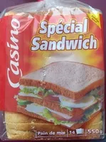 Mängden socker i Pain de mie blanc - Special Sandwich