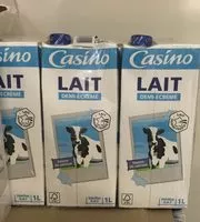 Mängden socker i Casino Lait demi-écrémé