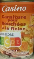 Mängden socker i Garniture pour Bouchées à la Reine