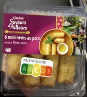 Mängden socker i 6 mini Nems porc sauce Nuocmâm