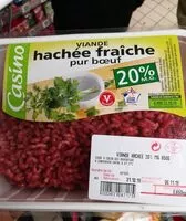 Mängden socker i Hache de boeuf 20% MG