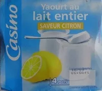 Mängden socker i Yaourt au lait entier Saveur Citron