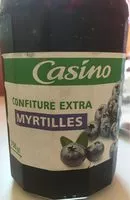 Mängden socker i Confiture extra Myrtille