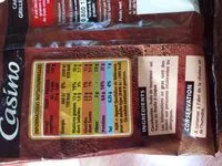 Mängden socker i Cacahuètes grillées et salées 100g Casino