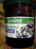 Mängden socker i Confiture extra myrtille