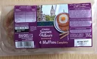 Mängden socker i 4 Muffins complets