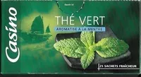 Mängden socker i Thé vert aromatisé à la menthe Casino